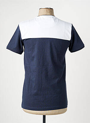 T-shirt broderie manches courtes bleu CAMBERABERO homme