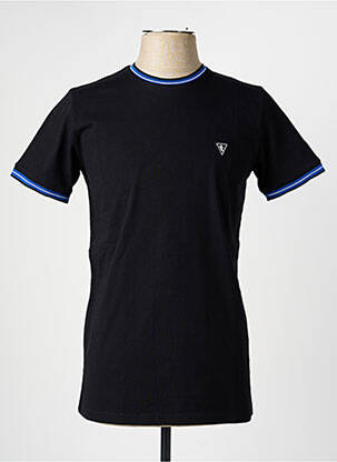 T-shirt broderie manches courtes noir CAMBERABERO homme
