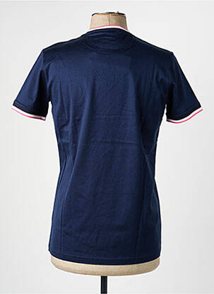 T-shirt broderie manches courtes bleu CAMBERABERO homme
