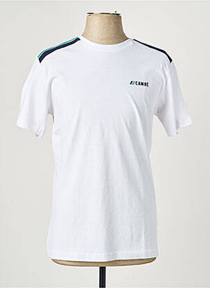 T-shirt coupe cintrée manches courtes blanc CAMBERABERO homme