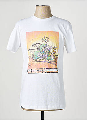 T-shirt coupe cintrée manches courtes blanc CAMBERABERO homme