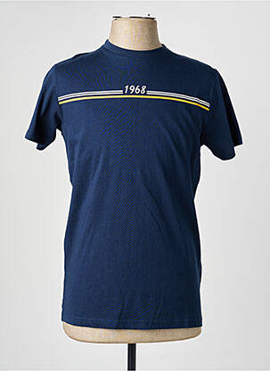 T-shirt coupe cintrée manches courtes bleu CAMBERABERO homme