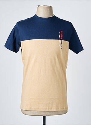 T-shirt coupe cintrée manches courtes bleu CAMBERABERO homme
