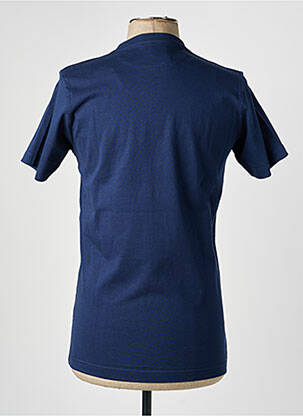 T-shirt broderie manches courtes bleu CAMBERABERO homme