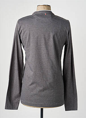 T-shirt tissage chiné manches longues gris CAMBERABERO homme