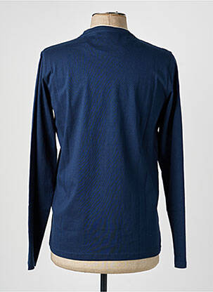T-shirt coupe cintrée manches longues bleu CAMBERABERO homme