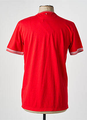 T-shirt broderie manches courtes rouge CAMBERABERO homme