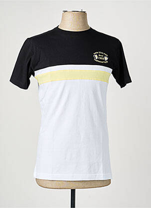 T-shirt broderie manches courtes noir CAMBERABERO homme