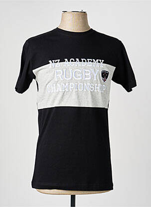 T-shirt broderie manches courtes noir CAMBERABERO homme