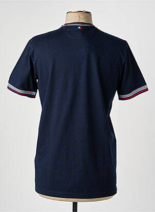 T-shirt broderie manches courtes bleu CAMBERABERO homme