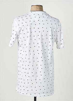T-shirt coupe cintrée manches courtes blanc CAMBERABERO homme