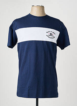 T-shirt broderie manches courtes bleu CAMBERABERO homme