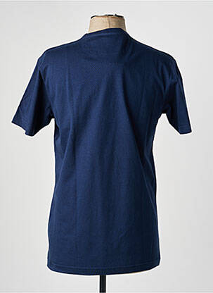T-shirt broderie manches courtes bleu CAMBERABERO homme