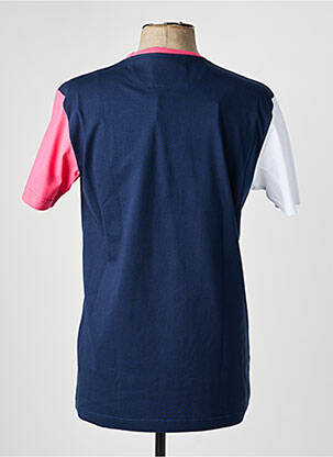 T-shirt broderie manches courtes bleu CAMBERABERO homme