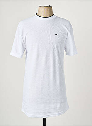T-shirt broderie manches courtes blanc CAMBERABERO homme