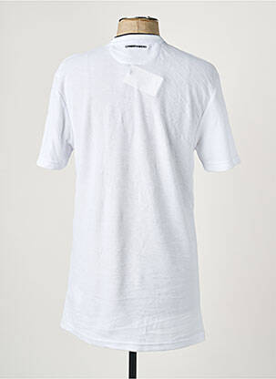 T-shirt broderie manches courtes blanc CAMBERABERO homme