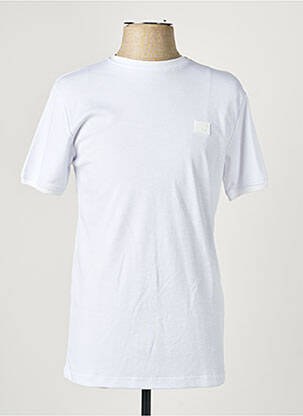 T-shirt broderie manches courtes blanc CAMBERABERO homme