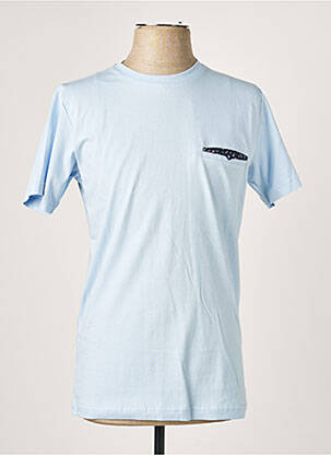 T-shirt coupe cintrée manches courtes bleu CAMBERABERO homme
