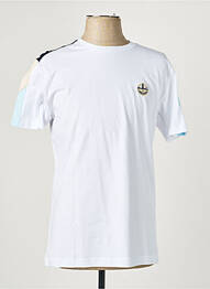 T-shirt broderie manches courtes blanc CAMBERABERO homme