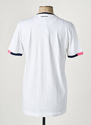 T-shirt broderie manches courtes blanc CAMBERABERO homme