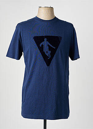 T-shirt coupe cintrée manches courtes bleu CAMBERABERO homme