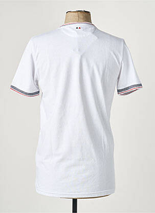 T-shirt broderie manches courtes blanc CAMBERABERO homme