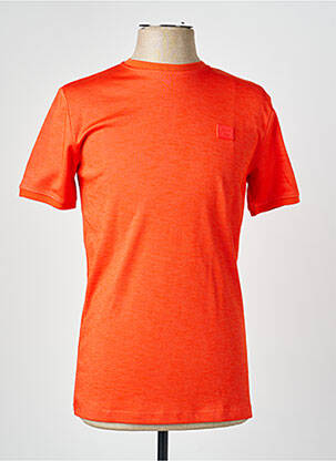 T-shirt broderie manches courtes orange CAMBERABERO homme