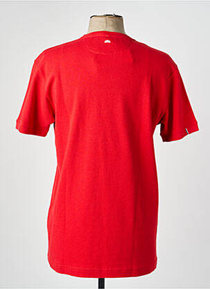 T-shirt broderie manches courtes rouge CAMBERABERO homme