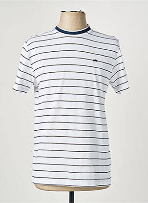 T-shirt broderie manches courtes bleu CAMBERABERO homme