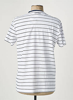 T-shirt broderie manches courtes bleu CAMBERABERO homme
