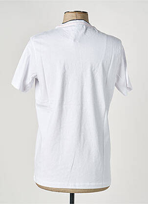 T-shirt broderie manches courtes blanc CAMBERABERO homme