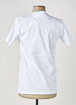 T-shirt broderie manches courtes blanc CAMBERABERO homme