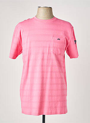 T-shirt coupe droite manches courtes rose CAMBERABERO homme
