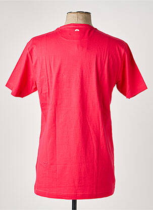 T-shirt broderie manches courtes rose CAMBERABERO homme