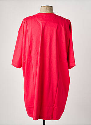 T-shirt broderie manches courtes rose CAMBERABERO homme