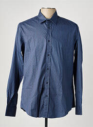 Chemise manches longues poignets boutonnés bleu CAMBERABERO homme