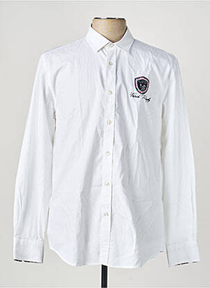 Chemise manches longues poignets boutonnés blanc CAMBERABERO homme