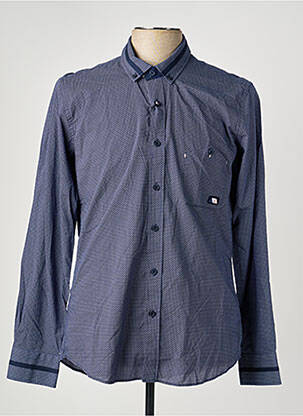 Chemise manches longues poches bleu CAMBERABERO homme