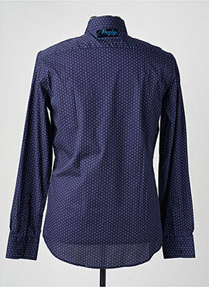 Chemise manches longues imprimé fantaisie bleu CAMBERABERO homme