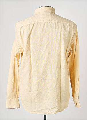 Chemise manches longues poignets boutonnés jaune CAMBERABERO homme