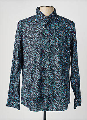 Chemise manches longues poignets boutonnés noir CAMBERABERO homme