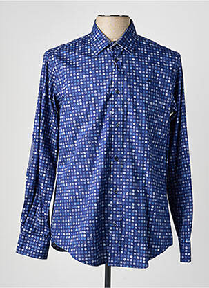 Chemise manches longues poignets boutonnés bleu CAMBERABERO homme
