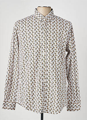 Chemise manches longues imprimé fleurs blanc CAMBERABERO homme