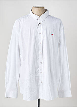 Chemise manches longues poignets boutonnés blanc CAMBERABERO homme