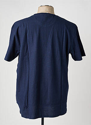 T-shirt broderie manches courtes bleu CAMBERABERO homme