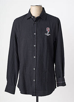 Chemise manches longues coupe droite noir CAMBERABERO homme