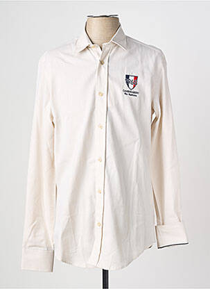 Chemise manches longues coupe droite beige CAMBERABERO homme
