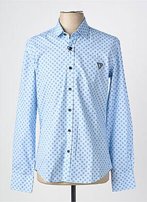 Chemise manches longues imprimé fantaisie bleu CAMBERABERO homme
