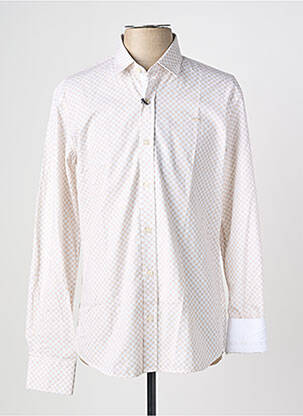 Chemise manches longues imprimé fantaisie beige CAMBERABERO homme