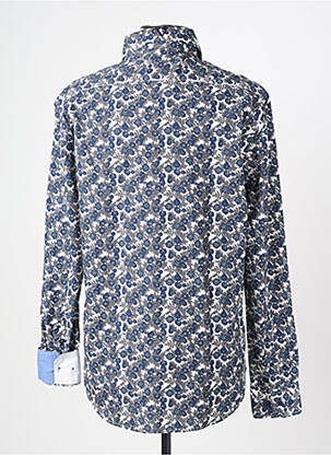 Chemise manches longues coupe droite bleu CAMBERABERO homme